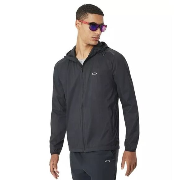 NWOT Oakley Men's Black Link Windbreaker Size XXL - Picture 1 of 13